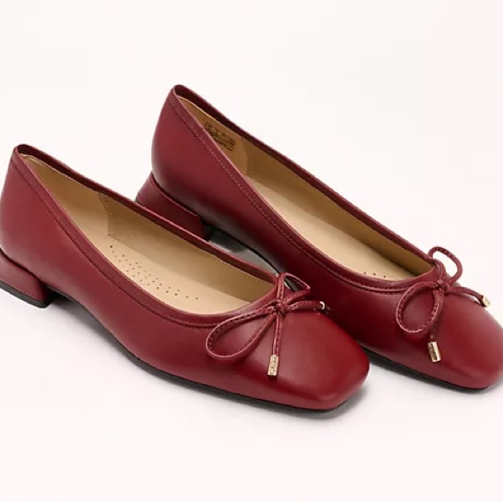Clarks Ubree 15 Step Chestnut Leather Flats